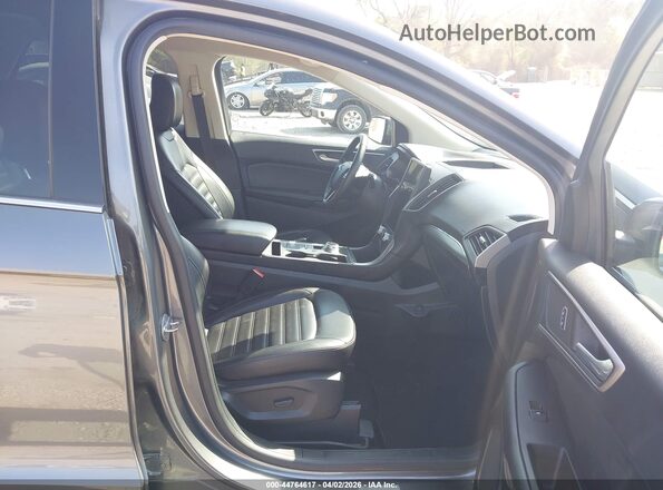 2FMPK4J93NBA91795 2022 FORD EDGE Gray Widok wnętrza z przodu