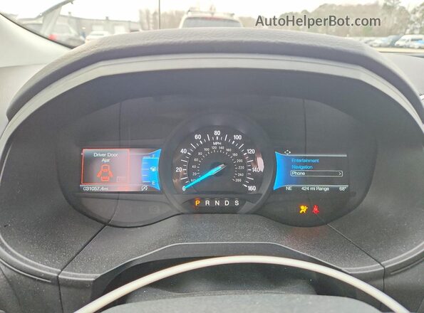 2FMPK4J93RBA70760 2024 FORD EDGE White Widok zestawu wskaźników