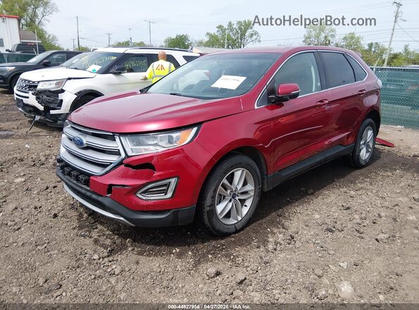 2FMPK4J95HBB61267 2017 FORD EDGE Красный Передняя левая четверть