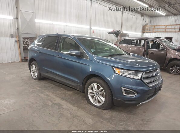 2FMPK4J95JBB26041 2018 FORD EDGE Blue Przód prawy