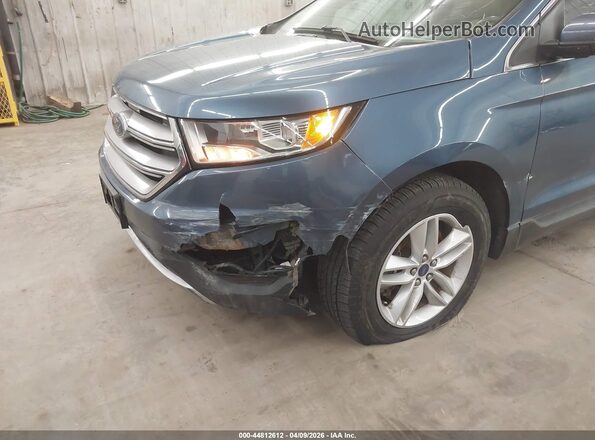 2FMPK4J95JBB26041 2018 FORD EDGE Blue Widok z przodu