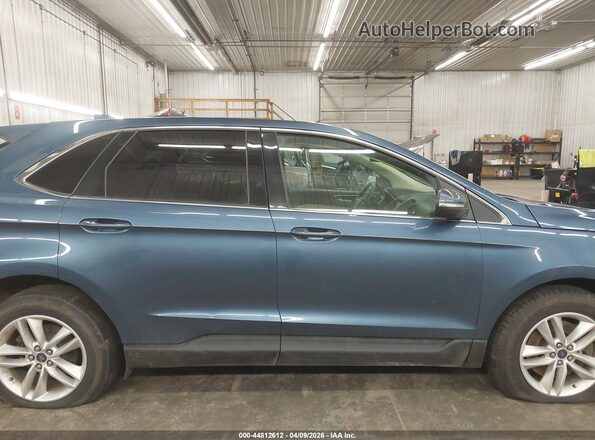 2FMPK4J95JBB26041 2018 FORD EDGE Blue Widok wnętrza 360 stopni