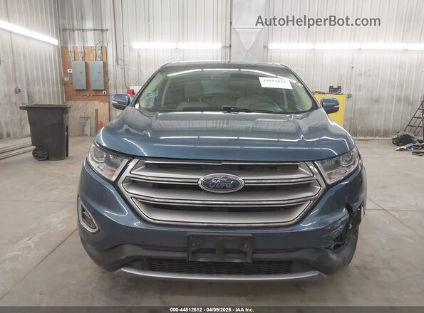 2FMPK4J95JBB26041 2018 FORD EDGE Blue Widok wnętrza z tyłu