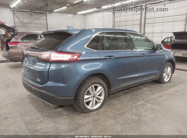 2FMPK4J95JBB26041 2018 FORD EDGE Blue Tył prawy