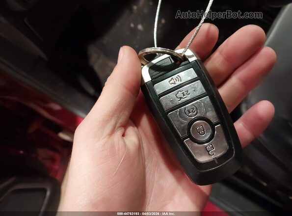2FMPK4J95JBC06925 2018 FORD EDGE Red Widok deski rozdzielczej