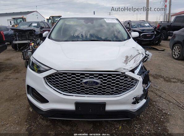 2FMPK4J95PBA21007 2023 FORD EDGE White Widok zestawu wskaźników