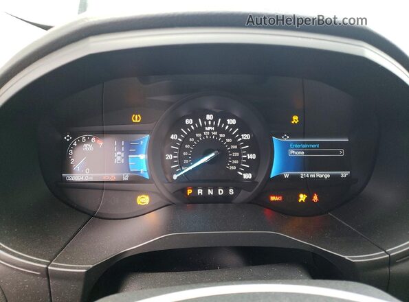 2FMPK4J96PBA40035 2023 FORD EDGE White Widok zestawu wskaźników
