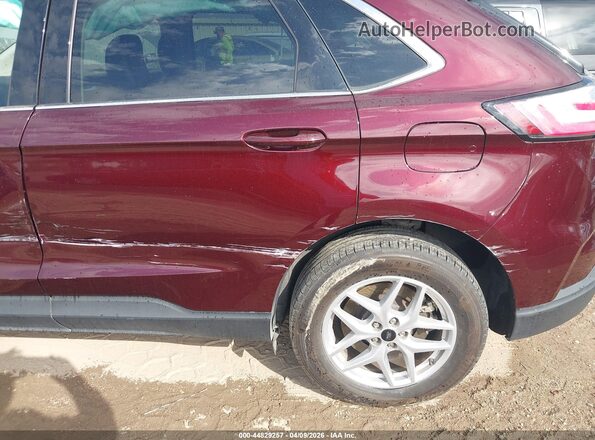 2FMPK4J96RBA37218 2024 FORD EDGE Maroon Widok z przodu