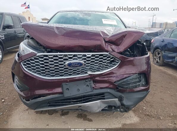2FMPK4J96RBA37218 2024 FORD EDGE Maroon Widok zestawu wskaźników