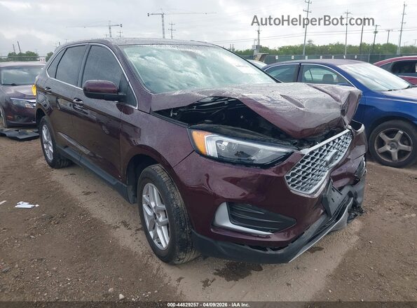 2FMPK4J96RBA37218 2024 FORD EDGE Maroon Przód prawy