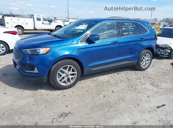 2FMPK4J96RBA72342 2024 FORD EDGE Blue Przód lewy
