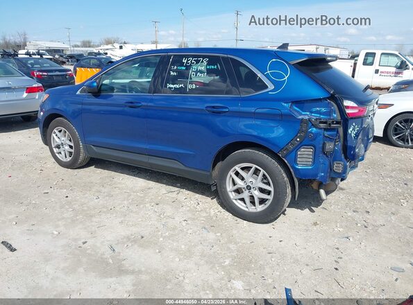 2FMPK4J96RBA72342 2024 FORD EDGE Blue Tył lewy
