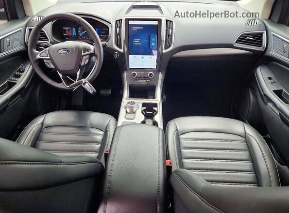 2FMPK4J96RBB22432 2024 FORD EDGE Maroon Widok deski rozdzielczej