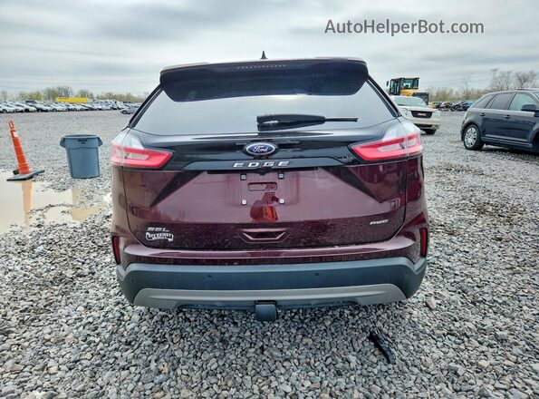 2FMPK4J96RBB22432 2024 FORD EDGE Maroon Widok z tyłu