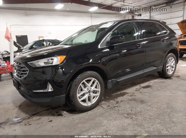 2FMPK4J97NBA01550 2022 FORD EDGE Black Vista tres cuartos delantera izquierda