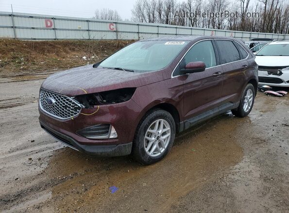 2FMPK4J97RBA61494 2024 FORD EDGE Red წინა მარცხენა ხედი სამი მეოთხედიდან