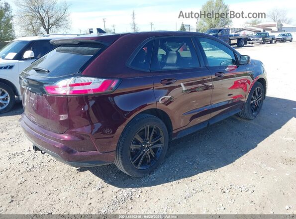 2FMPK4J97RBA74505 2024 FORD EDGE Бордовый Задняя правая четверть