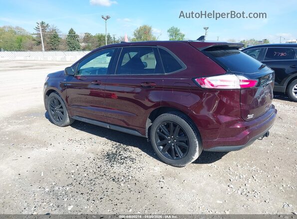 2FMPK4J97RBA74505 2024 FORD EDGE Бордовый Задняя левая четверть