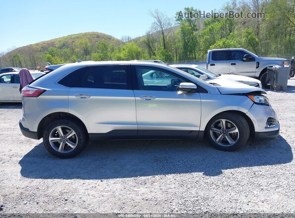 2FMPK4J99KBC46359 2019 FORD EDGE Silver Vista interior trasera