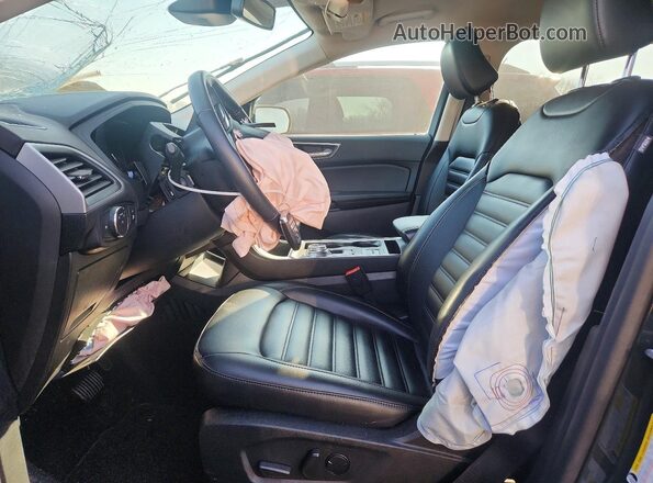 2FMPK4J99NBA68991 2022 FORD EDGE Gray Widok wnętrza z przodu
