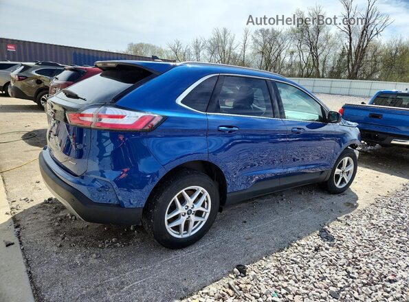 2FMPK4J99NBB15128 2022 FORD EDGE Синий Задняя правая четверть