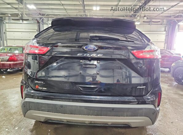 2FMPK4J9XMBA09608 2021 FORD EDGE Black Вид ззаду