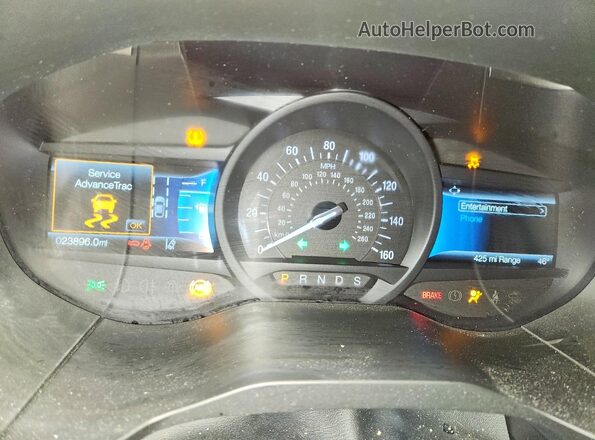 2FMPK4J9XMBA09608 2021 FORD EDGE Black Вид щитка приладів