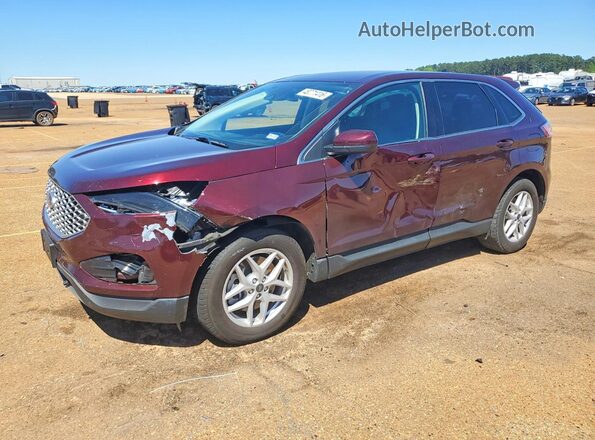 2FMPK4J9XRBA68360 2024 FORD EDGE Бордовый Передняя левая четверть