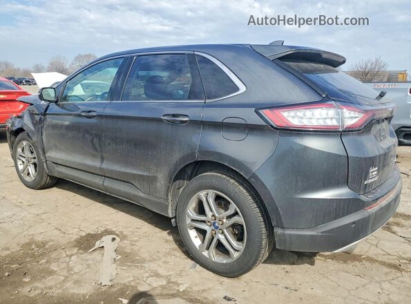 2FMPK4K80HBC60486 2017 FORD EDGE Gray Rear left