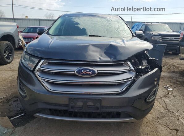 2FMPK4K80HBC60486 2017 FORD EDGE Gray Front view
