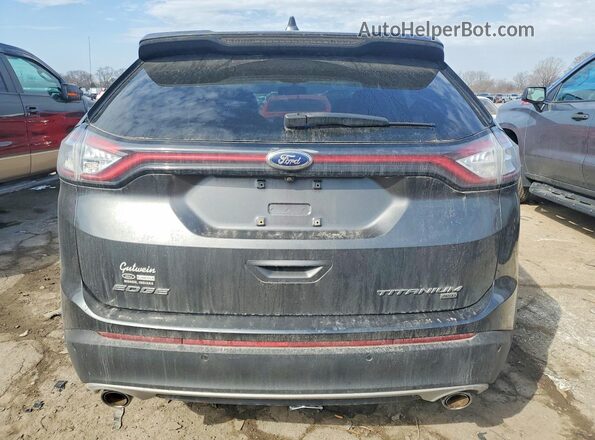 2FMPK4K80HBC60486 2017 FORD EDGE Gray Rear view