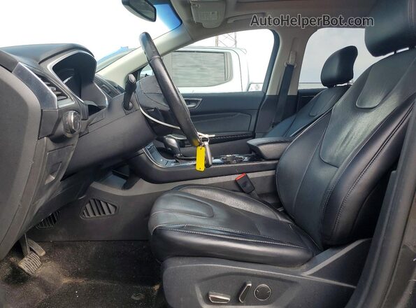 2FMPK4K80HBC60486 2017 FORD EDGE Gray Front interior view