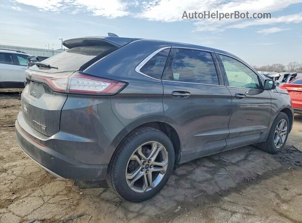 2FMPK4K80HBC60486 2017 FORD EDGE Gray Rear right