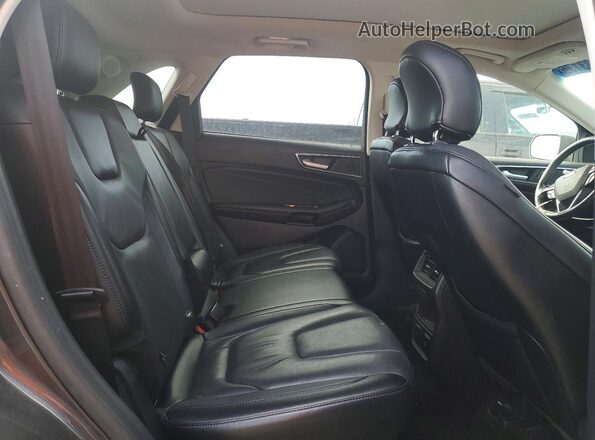 2FMPK4K80HBC60486 2017 FORD EDGE Gray Rear interior view