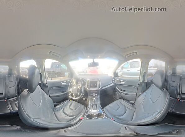 2FMPK4K80HBC60486 2017 FORD EDGE Gray 360 interior view
