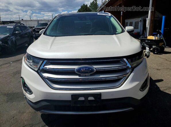 2FMPK4K82JBC40374 2018 FORD EDGE Белый Вид спереди