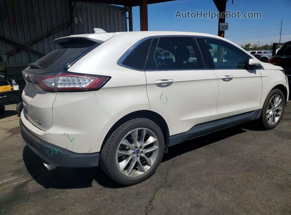 2FMPK4K82JBC40374 2018 FORD EDGE Белый Задняя правая четверть