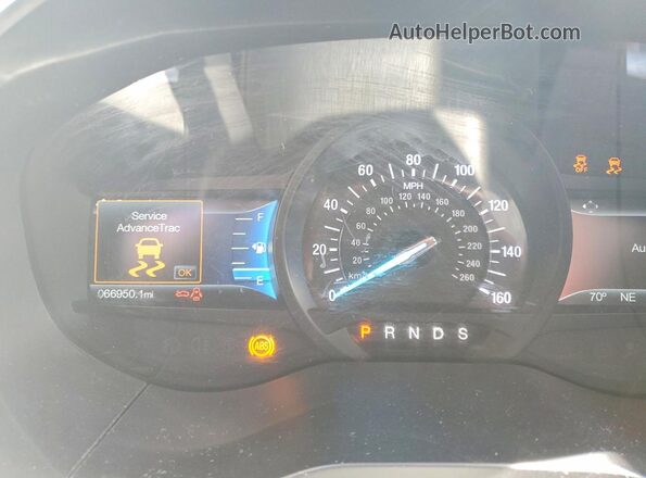 2FMPK4K82JBC40374 2018 FORD EDGE Белый Вид щитка приборов