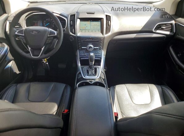 2FMPK4K82JBC40374 2018 FORD EDGE Белый Вид панели приборов