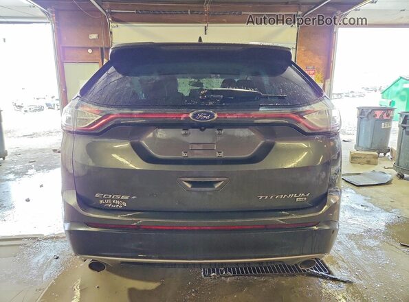 2FMPK4K87JBC13283 2018 FORD EDGE Угольный Вид сзади