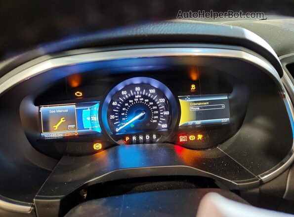 2FMPK4K87JBC13283 2018 FORD EDGE Угольный Вид щитка приборов