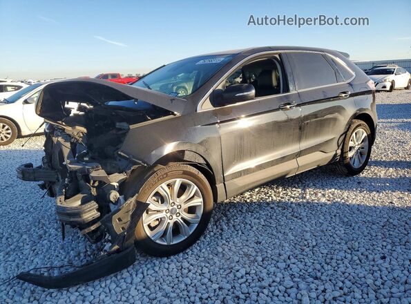 2FMPK4K91NBA51939 2022 FORD EDGE Черный Передняя левая четверть