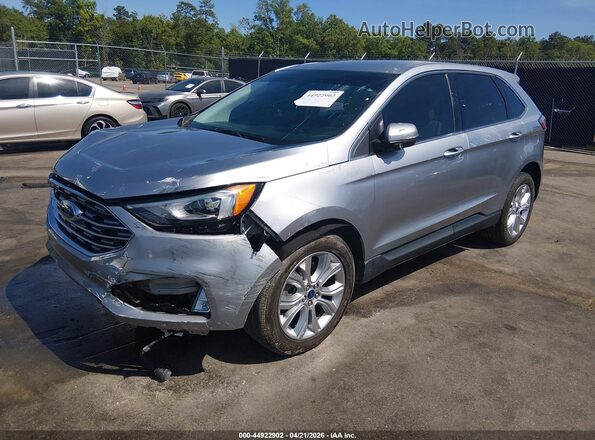 2FMPK4K92NBA35541 2022 FORD EDGE Silver Առջևի ձախ երեք քառորդ տեսարան