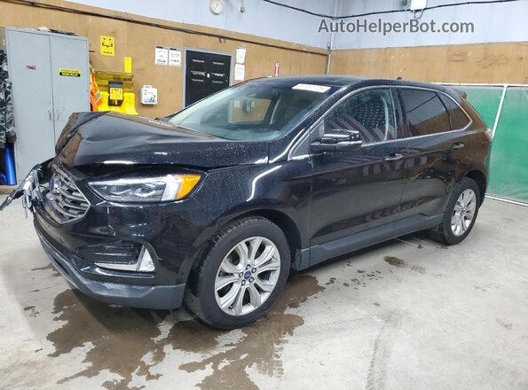 2FMPK4K93LBA54208 2020 FORD EDGE Black Առջևի ձախ երեք քառորդ տեսարան