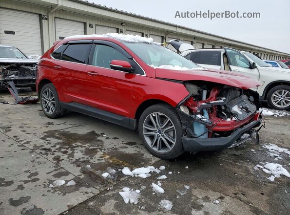 2FMPK4K93NBA26718 2022 FORD EDGE Red Передня права чверть