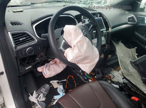 2FMPK4K94LBA74970 2020 FORD EDGE Белый Вид панели приборов