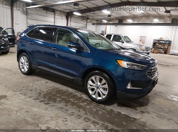 2FMPK4K94LBA83362 2020 FORD EDGE Blue Передня права чверть