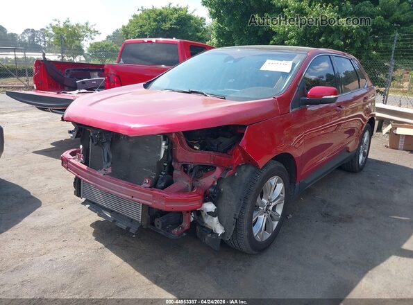 2FMPK4K94PBA12135 2023 FORD EDGE Красный Передняя левая четверть