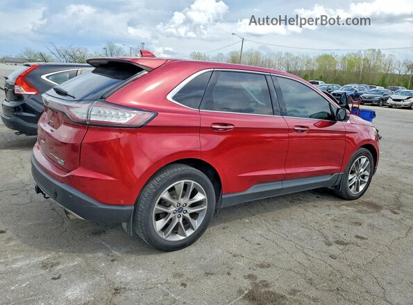 2FMPK4K95HBB56536 2017 FORD EDGE Красный Задняя правая четверть