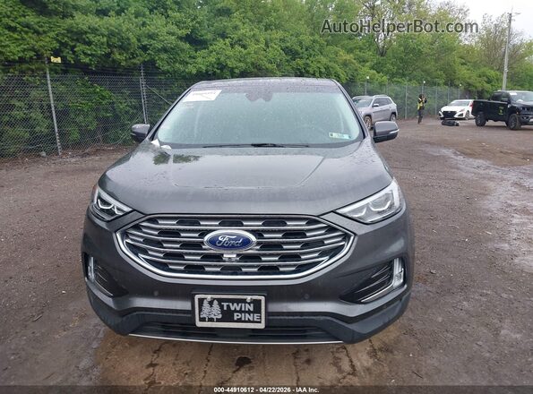 2FMPK4K95LBA45526 2020 FORD EDGE Gray Widok wnętrza z tyłu